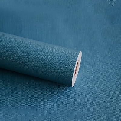 無地 壁紙シール 防水 リメイクシート 幅45cm全長9.7m のり付き つや消し DIY 剥がせる壁紙 マカロン カッティングシート ブルー