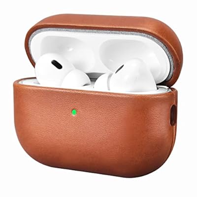 AirPods Pro 2 用 ケース 本革(2022年9月発売専用)落下防止 耐衝撃 保護ケース AirPods Pro2 レザーケース カバー 分離式 全面...