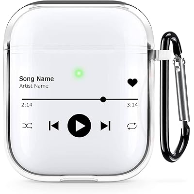 AirPods 第2世代 ケース AirPods 第1世代 ケース おしゃれ クリア シンプル ミュージック 音楽 創意 デザイン AirPods 1/2 ケー...