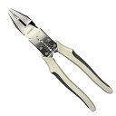 ペンチ パワーペンチ 強力ペンチ プライヤー 多機能 偏芯 電工 工具 220mm