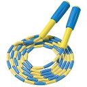 なわとび 小学生 初心者向け ビーズロープ 練習用 スポーツなわとび 2.3m/2.8m 幼児/子供/ジュニア/大人用 (280cm, イエロー/ブルー)