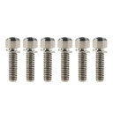 6個入り チタン自転車ボルトバイクステム M5x16mm M5x18mm M5x20mm 六角ボルト (チタンカラー, M5x18mm)(4)