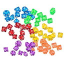 60個 多面体ダイス D10 サイコロ 10面ダイス Dungeons and Dragons 、DND、 TRPG、 MTG ダイス などテーブルゲーム用 (A)