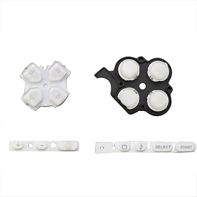 ボタン キーパッド セット 修理交換 Sony PSP 3000スリム コンソール用 (White)