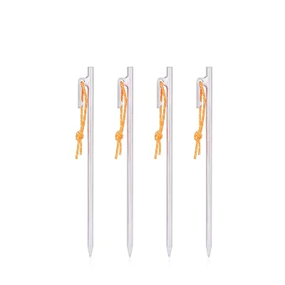 チタンペグ 鍛造 軽量 強靭 反射ロープ付き 20cm/24cm/30cm/35cm/40cm 4本/6本セット ペグ チタン製 テントペグ タープ ステーク アウトドア/キャンプ 用品 岩場 砂浜 砂利 芝生 硬い土対応 収納袋付 torimashouten-10188386 とりま商店 パッケージ画像