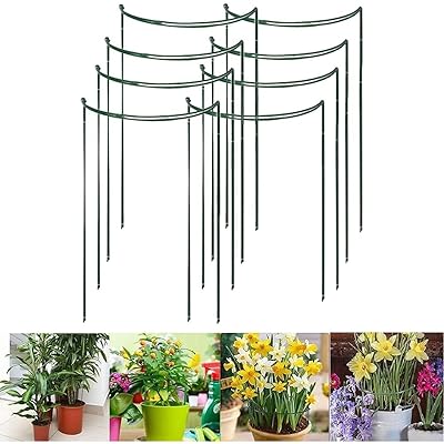 Yivoumi 植物支柱 8点セット 40*25cm 花ささえ 園芸支柱 植物サポート 観葉植物 つる性植物 観葉支柱 誘引 支柱 簡単設置 花支え 支柱棚 フラワー支柱 ガーデニング 観賞植物用/野菜用/園芸用/農業用 (40*25cm 8点セット)ブランド色グリーンモデル商品説明【商品概要】【植物に適合なサイズ】高さ35*幅20cm、高さ40*幅25cm アジサイ、バラ、シャクヤク、サルビア、コーンフラワーなどのほとんどのふさふさした植物、トマトやチェリートマトなどのつる植物に適合します。【丈夫な素材と粉体塗装】直径3.2mmの頑丈な鉄線と粉体塗装を施した半円形の植物サポート支柱は、安価なプラスチック製の物よりもっと優れています。粉体塗装は、色んな天気でも長持ちです。木製の素材と比較すると、悪天候に耐え、色あせや破損しにくいです。【簡単で設置】組み合わせて使用でき、農作物の面積に合わせて35/45の2つのサイズから自由に選びます。地面に押し込むだけで、片方の半分として使用したり、連結して列や円などを形成することもできます。取り外し可能で、重ねることができ、スペースを節約でき、保管も簡単です。【完璧な植物サポート】庭園の半円形の植物サポートはエレガントに整然とした境界を作成されて、緑の滑らかな表面により、自然に植物に溶け込むことができ、花、鉢植えの植物、葉物植物など多くの植物をまっすぐ健康に成長させるために十分にサポートし、枝やつるが広がったり落ちたりするのを防ぐことに大活躍です。【様々な使い方】植物ステーク、植物サポートリング、植物栽培者、植物サポートケージ、花ステークとサポート、植物保護のためのボーダーサポートとして使用できます。植物を囲い、経路を片付ける装飾的で効果的な方法。【商品説明】材質：金属とプラスチックコーティング サイズ：35*25cm、45*30cm 頑丈な設計 植物サポートリングは変形しにくい鉄でできており、しっかりと立つことができ、植物を支えて保護します。また、杭の溝により、2つ以上の杭を連結して、より強い硬度と支持力。また、リングは再利用可能で、直立して重い植物をしっかりと支えます。 素材 庭の支柱はプレミアムスチールで作られ、緑色のプラスチックでコーティングされています。木製の素材と比較すると、悪天候に耐え、色あせや破損しにくいです。 有用な植物ステークス 植物サポートリングは、植物が直立して健康的に成長するのをサポートします。これにより、ブドウの木の拡大を防ぎ、強風、大雨、およびそれら自身の重い花から植物を保護し、整然とした境界を作り、経路を開いたままにします。 リングの開いたスロットは、ほとんどの茎が入るのに適しており、シングルステークのリングは植物を十分に支えることができますが、その成長を妨げることなくそれに十分なスペースを与えます。 自然な外観 庭の支柱は、緑色のプラスチックコーティングが施された鋼でできており、耐久性があり、再利用可能です。植物サポートリングの緑の滑らかな表面は、不自然に見えることではなく植物に溶け込むよう見えます。 幅広い用途 植物サポートリングは、アジサイ、バラ、シャクヤク、サルビア、コーンフラワーなどのほとんどの茂みのある植物に最適なガーデンサポートです。また、植物サポートリングは、トマトや、ミニトマト、カボチャ、キュウリなどのつる植物にも適しています。【商品詳細】商品種別：ガーデニング用支柱商品名：Yivoumi 植物支柱 8点セット 40*25cm 花ささえ 園芸支柱 植物サポート 観葉植物 つる性植物 観葉支柱 誘引 支柱 簡単設置 花支え 支柱棚 フラワー支柱 ガーデニング 観賞植物用/野菜用/園芸用/農業用 (40*25cm 8点セット)製造元：ppidcos商品内容：40*25cm 8点セット色：グリーン商品タイプ：アウトドア用、インドア用【当店からの連絡】