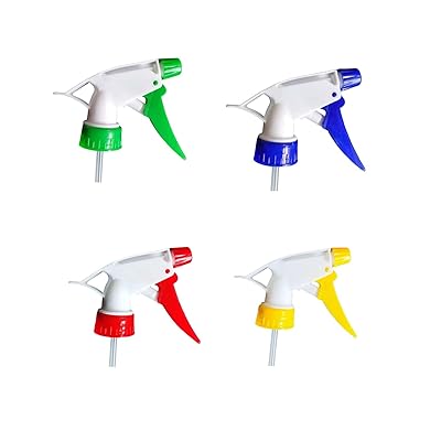 霧吹き スプレー スプレーノズル 高圧 ペットボトル スプレーヘッド 交換ノズル ペットボトル対応 保湿 園芸 サロン 掃除 汎用 ペットボトルに簡単装着 4個セット 4色