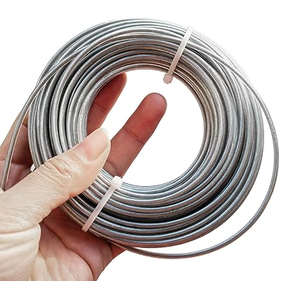 乐天商城 - 草刈用 ナイロンコード 直径2.4mm 全長15m 【内蔵鋼線】 草刈り機 替えコード スチールワイヤー入り 耐磨耗性 丸型 メンテナンス簡単 芝刈り機用交換用ロープ 刈払機 芝刈り縄