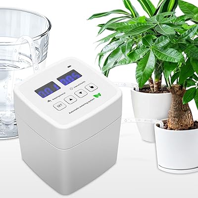 乐天商城 - アップグレード USB自動散水タイマー DIY プログラム可能 灌漑システム 室内植物 温室 散水システム（電池は含まれていません）