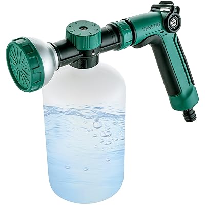 8ダイヤル液体肥料スプレーヤー 1000mL | 均一な施肥を実現 | 自由に稀释比を調整 | 屋外用散水・肥料散布ホースノズル水銃 | ペット洗剤洗浄・ガーデン施肥用の多機能スプレーガン