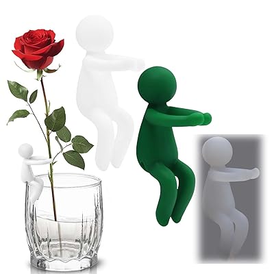 支柱 園芸 3個セット モンステラ支柱クリップ 大小対応 安全素材 耐久性 可愛いデザイン 観葉植物 花支え 植物挿し木ホルダー 成長サポート 防倒対策 卓上 壁掛け 水耕植物固定 インテリア飾り 多用途-白+透明+緑