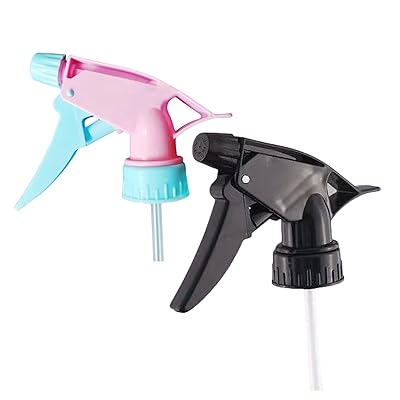 霧吹き スプレー スプレーノズル 高圧 ペットボトル スプレーヘッド 交換ノズル ペットボトル対応 保湿 園芸 サロン 掃除 汎用 ペットボトルに簡単装着 ブラックピンク2個セット