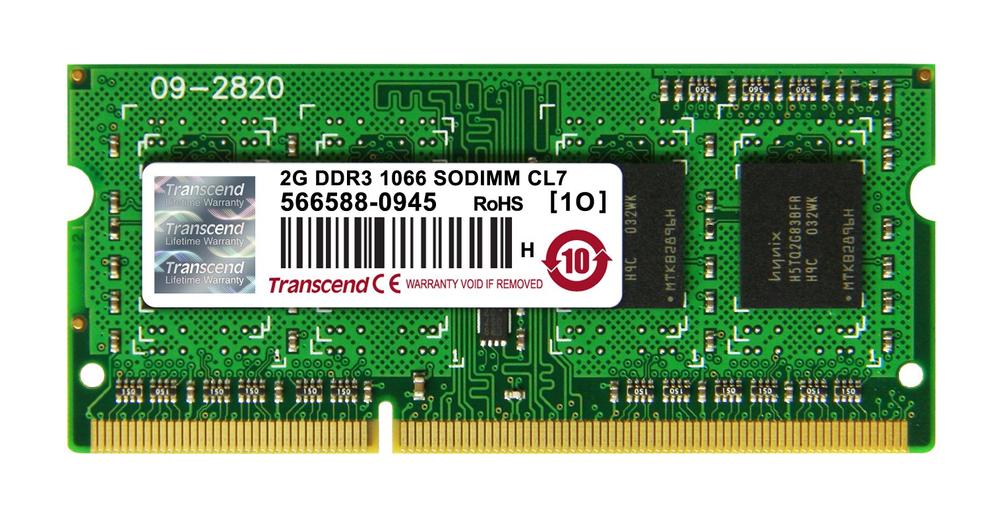 ����š�Transcend �Ρ���PC�ѥ��� PC3-8500 DDR3 1066 2GB 1.5V 204pin SO-DIMM (̵�����ݾ�) JM1066KSN-2G