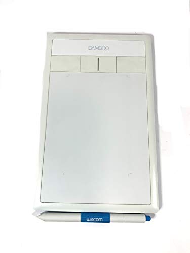 【中古】Wacom ペンタブレット Sサイズ ホワイト フォトショップエレメンツ&ペインターエッセンシャル付属 Bamboo Fun CTH-470/W1