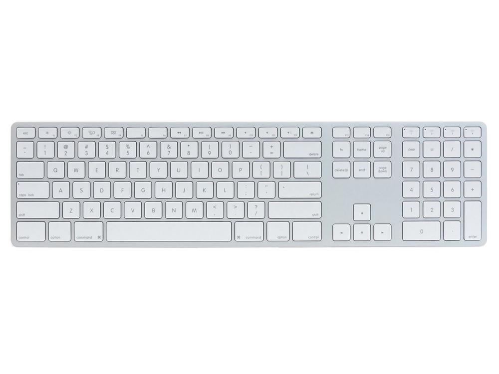 Matias Wireless Aluminum Keyboard Bluetooth3.0 MAC配列/英語版 マルチペアリング4台 シルバー/ホワイト FK418BTS