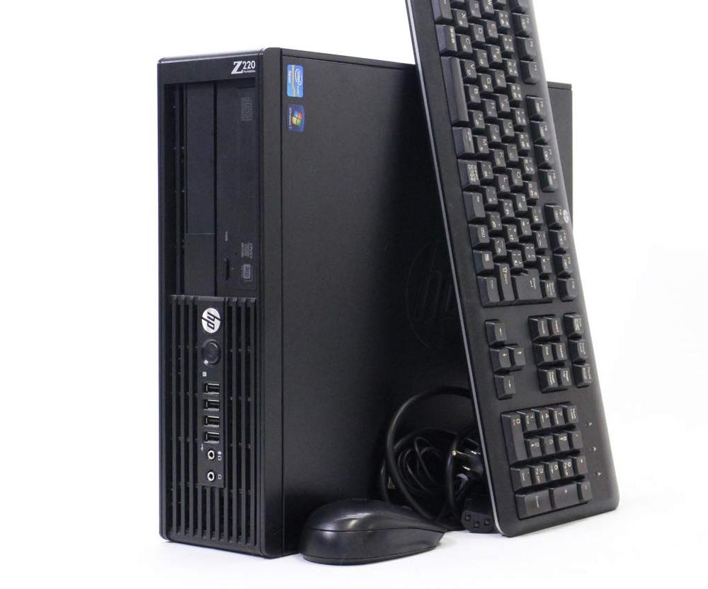 【中古】hp Z220 Workstation SFF Xeon E3-1230 v2 3.3GHz 16GB 1TB(HDD) Quadro 600 DVD+-RW Windows7 Pro 64bit