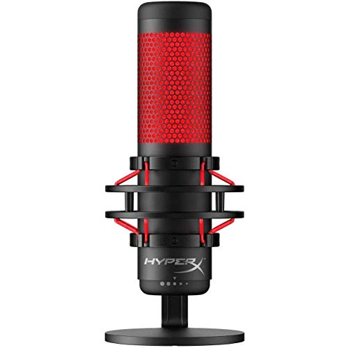 【中古】HyperX QuadCast スタンドアロンマイク ストリーマー/コンテンツクリエーター/ゲーマー向け/PC,PS4使用可能 2年保証 HX-MICQC-BK 並行輸入品 [並行輸入品]