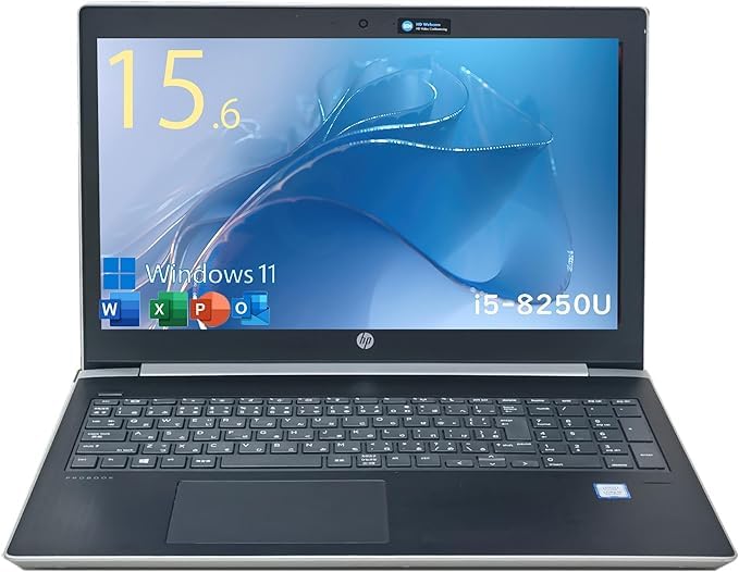 【中古】 ノートパソコン ProBook 450 G5 インテル 第8世代 Core i5-8250U / MS Office2019 H&B 付き メモリ 16GB / M.2 SSD 256GB + HDD 500GB / LAN/WIFI/BlueTooth/DVD-ROM/Type-C/HDMI/SDカード/VGA/Windows 11 Pro