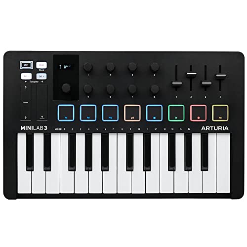 ARTURIA MIDI キーボード コントローラー MiniLab 3 BK ブラック