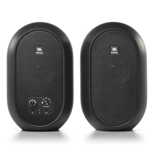 【中古】JBL プロフェッショナル 104-BTW-Y3 パワード 2Way フルレンジ・スタジオモニター スピーカー 3年保証モデル アンプ内蔵 30W＋30W高出力 Bluetooth5.0対応 (ホワイト)