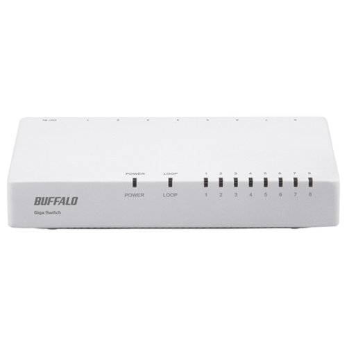 Other Hardware - 【中古】BUFFALO Giga対応 プラスチック筺体 AC電源 8ポート ホワイト スイッチングハブ LSW5-GT-8EP/WH