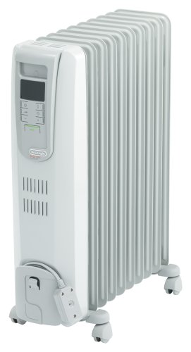 【中古】DeLonghi オイルヒーター デジタルラディアント サーマルカットフィン10枚 【4~10畳用】 KHD411015-LG
