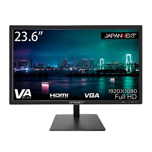 JAPANNEXT 23.6インチ モニター フルHD 1920x1080解像度 VA ディスプレイ (HDMI/ブルーライトカット) JN-V236FHD・解像度1920x1080のフルHD解像度に対応、テレワークなどでのモニターとしても使いやすく様々な機器での接続が可能です。VAパネルは高視野角対応で上下左右、178度までの角度から見ても色やコントラスト変化が起きにくく画像を鮮明に映し出します。・映像入力端子はHDMI、VGAに対応、様々な入力機器からの映像入力が可能です。・様々な機器で使いやすいFull HD解像度を採用。ブルーレイ、フルHD動画配信サービスなどを高画質でお楽しみ頂けます。・HDCP1.1に対応、ブルーレイやPCを接続して様々な動画コンテンツの視聴が可能です。（HDCPに対応しているのはHDMI端子のみです）・100x100のVESAマウントに対応しているので別売のモニターアームやモニタースタ ンドへの取り付けが可能です。ブランド: JAPANNEXTメーカー: JAPANNEXTJAN: 4589511182369・中古品のため使用に影響ない程度の使用感・経年劣化（傷、汚れなど）がある場合がございます。 ・商品画像はイメージとなりますので、実際の商品内容やコンディションは異なる場合がございます。 ・特典・付属品・パッケージ・プロダクトコード・ダウンロードコード等は付属していない場合がございます。 ・画像はイメージですので画像の通りではないこともございます。各種ビデオデッキやプレーヤーのリモコン等は付属してない場合もございます。 商品タイトルに記載があっても版の付属品、特典、ダウンロードコードなどは無い場合もございます。 ・商品名に「レンタル落ち 」と記載されている商品につきましてはディスクやジャケットに管理シール（値札・セキュリティータグ・バーコード等含みます）が貼付されている場合がございます。ディスクの再生に支障の無い程度の傷やジャケットに傷みが見られる場合がありますので予めご了承ください。 ・当店ではすり替え対策店として、すり替え防止のためシリアルナンバーを控えております。 ・お客様都合によるご注文後のキャンセル・返品はお受けしておりませんのでご了承下さい。 ・ご質問等につきましてはメッセージまたはメールにてお願い致します。 ご注文からお届けまでの流れ 1.ご注文は24時間受け付けております。 2.ご注文・ご決済後、自動注文確認メールが送信されます。 3.商品の検品と梱包を行います。商品に万が一不具合などが発見されました場合にはお問合せフォーム等にてご連絡させていただきます。 4.お届けまで3-5営業日程度で発送され、発送完了後に出荷完了メールにてご連絡致します。お届け日の指定を設定しないことで最短発送となります。
