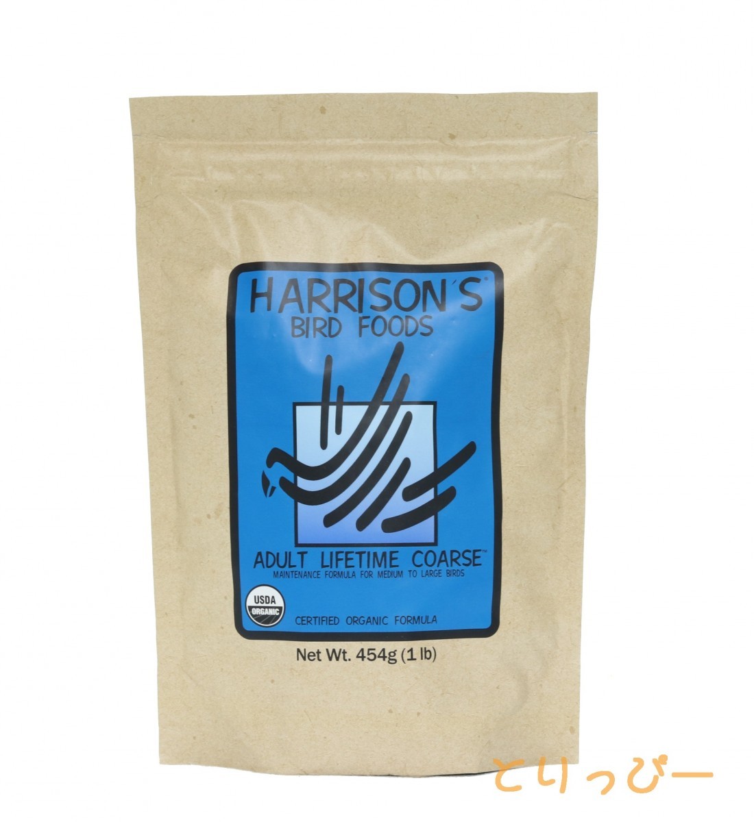 送料無料 | ハリソン(Harrison s) 鳥用ペレット アダルトライフタイム　コース(大粒) 454g