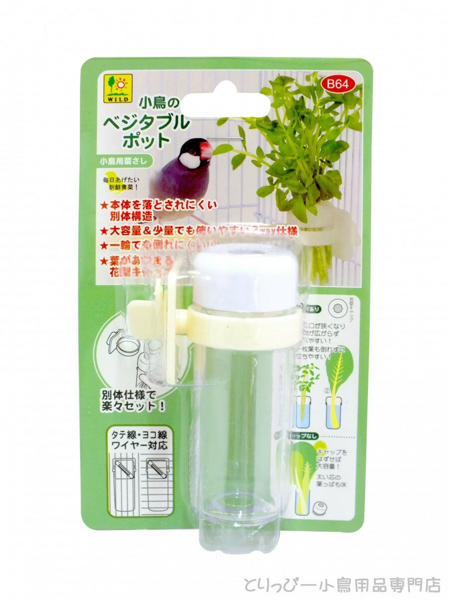 送料無料 | SANKO 小鳥のベジタブルポット B64 インコ用菜さし 野菜容器