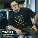 Tシャツ VENTURA 529 トレーニングウェア メンズ レディース 半袖 黒 ブラック ウェア トップス カジュアル ストリート トレーニング 大きいサイズ ロゴ 刺繍 シンプル 半袖 スポーツ アウトドア アスレジャー