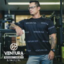 Tシャツ VENTURA 529 トレーニングウェア メンズ レディース 半袖 黒 ブラック ウェア トップス カジュアル ストリート トレーニング 大きいサイズ ロゴ 刺繍 シンプル 半袖 スポーツ アウトドア アスレジャー