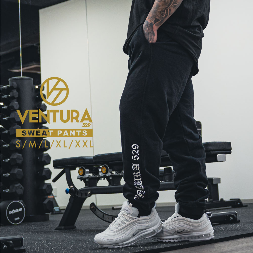 スウェットパンツ ジョガーパンツ ラインパンツ VENTURA 529 メンズ スウェット スエットパンツ サイドライン スキニー ジョガー パンツ スポーツ ウエア ウェア 黒 ブラック ダンス トレーニングウエア