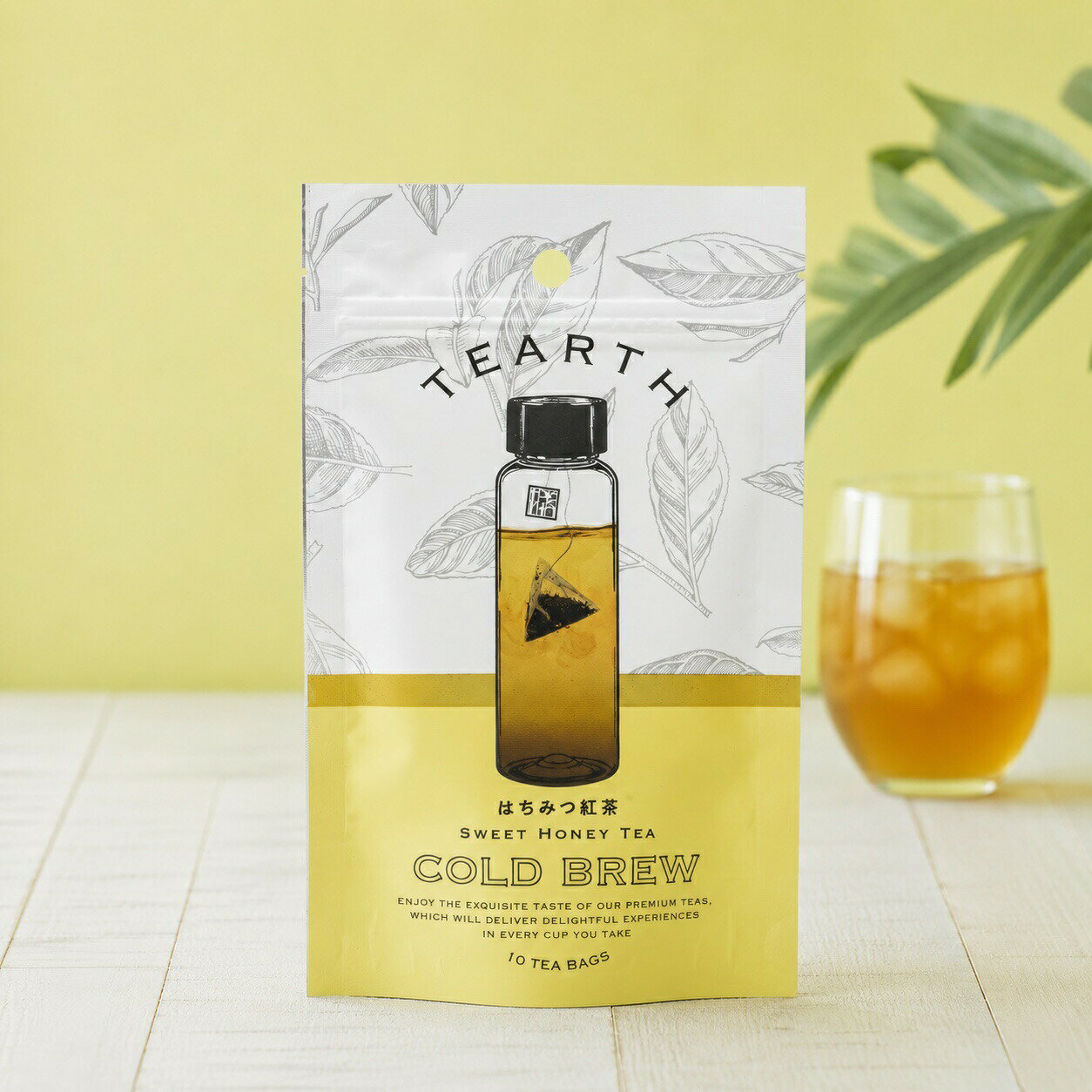 Rakuten - TEARTH (ティーアース) 水出し紅茶 はちみつ紅茶 ティーバッグ 10個入り 個包装 送料無料 コールドブリュー 冷茶 アイスティー 水出し セイロン 夏 マイボトル ギフト おしゃれ 女性