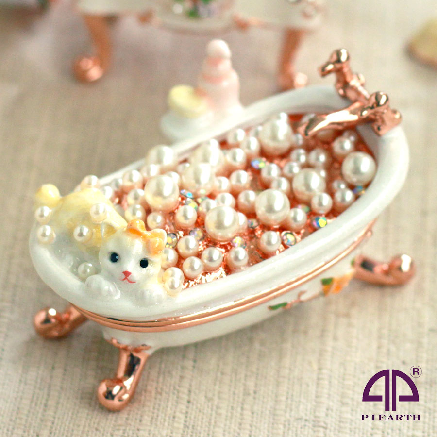 【正規品】 ジュエリーボックス ミニチュアバス ピィアース 宝石箱 置物 小物入れ アクセサリーケース 卒業 入学 可愛い クリスマス 新生活 ギフト 母の日 ...