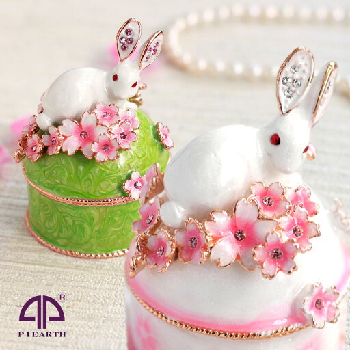 【正規品】 ジュエリーボックス うさぎと桜B ピィアース 宝石箱 置物 小物入れ アクセサリーケース 卒業 入学 可愛い クリスマス 新生活 ギフト 母の日 PICALS ピカルス 【正規品】 ジュエリーボックス うさぎと桜B ピィアース 宝石箱 置物 小物入れ アクセサリーケース 卒業 入学 可愛い クリスマス 新生活 ギフト 母の日 PICALS ピカルス