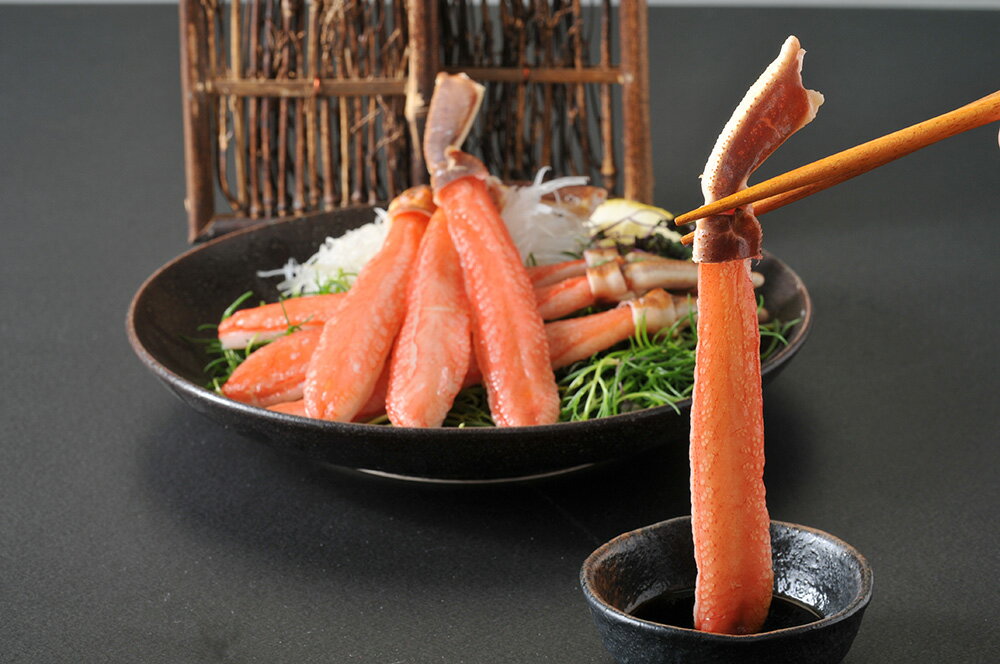 【期間限定 ポイント還元中】 送料無料 生ずわいがにしゃぶしゃぶ 生ずわいがにポーション600g(20〜40本)、昆布×1、しゃぶたれ×1 お取り寄せ ギフト 詰合せ セット グルメ