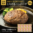 母の日ギフト 贈答品ヒルナンデスで紹介！楽天ランキング1位獲得！とろけるハンバーグ 150g × 10個 セット 送料無料 小麦 卵不使用 ギフト クール便 冷凍 和牛 国産牛 相模原名物 段ボール発送