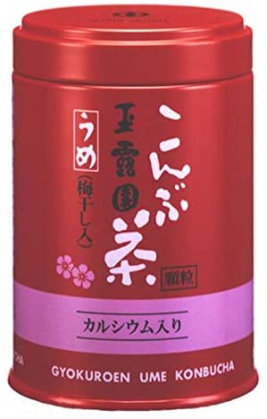 玉露園 梅こんぶ茶 40g缶