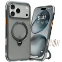P10+5%OFF!【Ostand Q3 Air】TORRAS iphone 17 pro ケース iphone 17ProMax iPhone16Pro ケース iPhone16ProMax ケース 360度 回転スタンド スタンドケース リング マグネット搭載 MagSafe対応 ワイヤレス充電対応 手触り 米軍規格 耐衝撃 Ostand Q3 Air