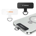 TORRAS ストラップホルダー スマホ ストラップホール 頑丈 透明パッチ 2025新開発 落下防止 ショルダー ネックストラップ 携帯ストラップ iphone 16e 16 15 14 13 12 android xiaomi 着脱簡単 断裂を防ぐ 取り替え 耐久性 全機種対応 二枚 クリア ブラック