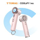 P10倍【2025新作 TORRAS】ハンディファン 手持ち扇風機 冷却プレート COOLiFY iva ピンク 強風 携帯扇風機 小型 100段階 扇風機 ハ...