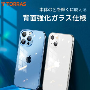 【ガラスなりの美しさ】TORRAS iPhone 13 ケース iPhone 13Pro ケース薄型 iPhone12 ケース iPhoneSEケース クリア 黄変防止 耐衝撃 9H強化ガラス iPhone SE第二世代SE3 13ProMax 13mini 11 12promax 12pro Diamond-G