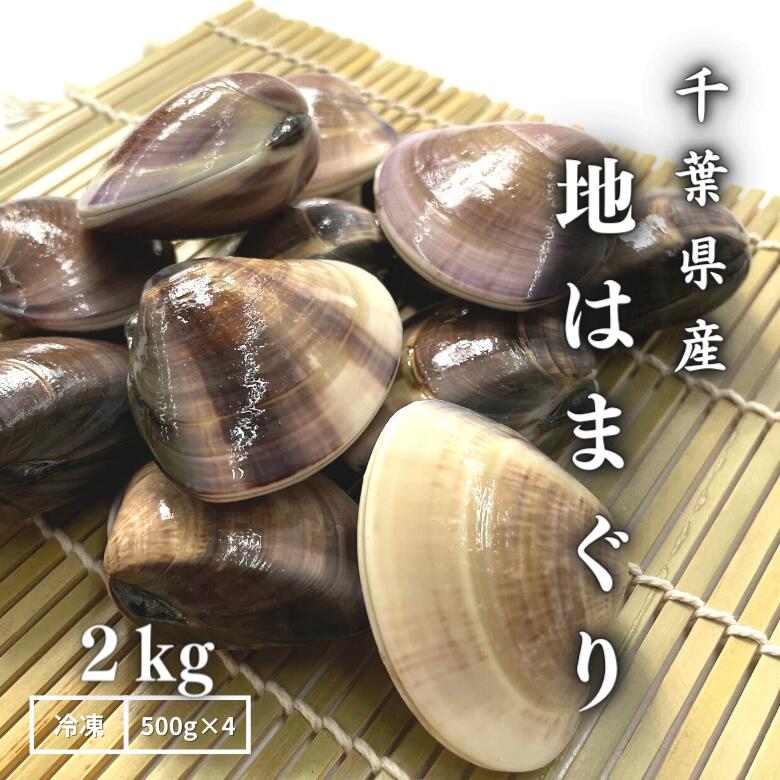 【冷凍】千葉県産 はまぐり 2キロ　(500g×4パック)