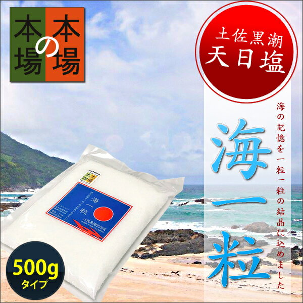 土佐黒潮天日塩【海一粒】天日塩　500g 実用的 ギフト 御のサムネイル