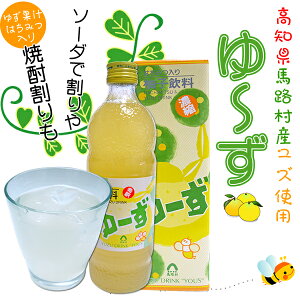 ごっくん馬路村で有名の馬路村産ゆず使用!【ゆーず】500ml6倍希釈用これ1本でごっくん馬路村16.5本分作れちゃう♪
