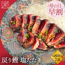 \ 母の日 早割 11%OFFで4,320円/ かつおのたたき 鰹 ( カツオ / かつお )の 塩たたき 2節セット 約800g(6〜8人前) 海鮮 セット 詰め合わせ 食品 グルメ 内祝い 誕生日 お礼 贈り物 実用的 ギフト 送料無料 グルメ 人気 ギフト 母の日2025 母の日 プレゼント 食べ物
