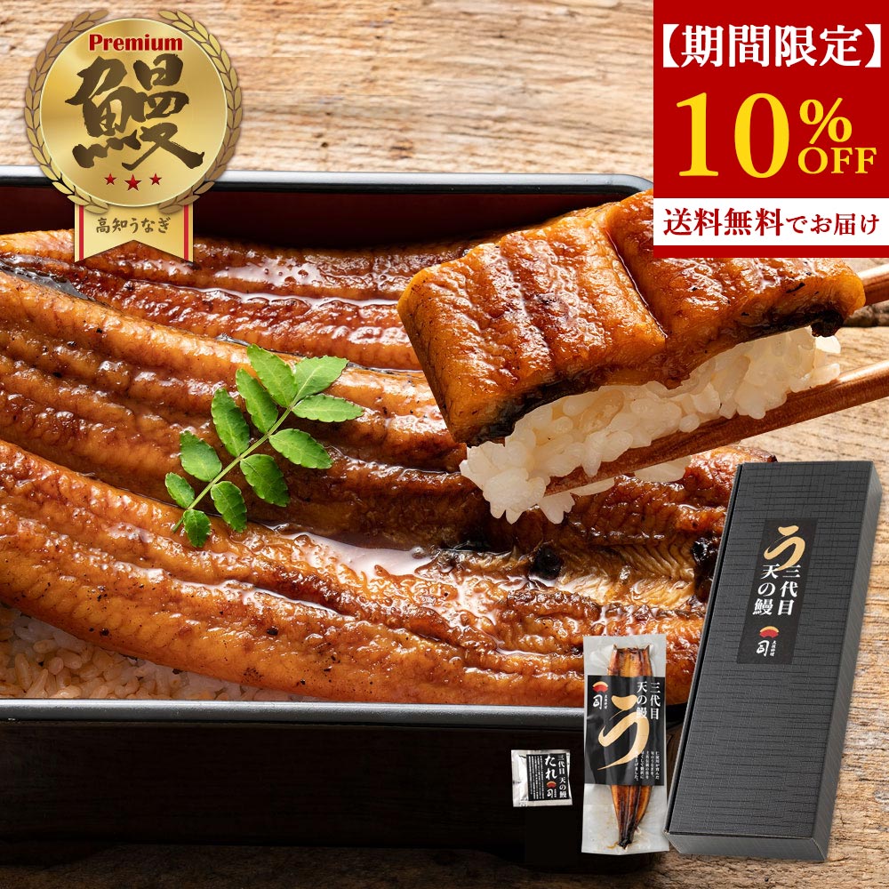 【期間限定10%OFF】ギフト 三代目 天の鰻 蒲焼き たれ付 プレゼント 高知県産うなぎ蒲焼 うなぎの蒲焼き 贈答用 かば焼き うなぎ蒲焼 鰻蒲焼 冷凍うなぎ 鰻蒲焼き うなぎ蒲焼き国産 うなぎ通販 ギフトセット 贈り物 食品 男性 女性 絶品