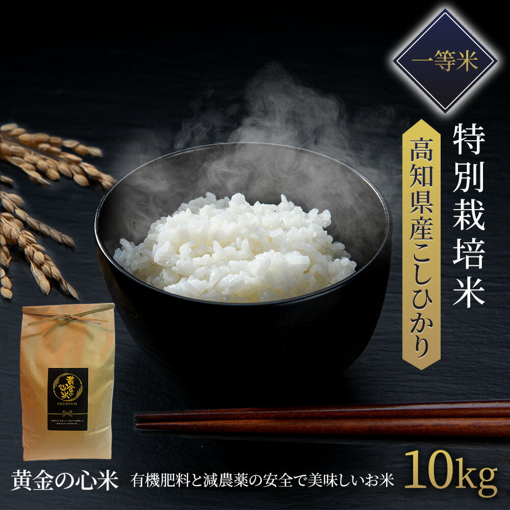 【8月下旬〜出荷】【 令和4年産新米 】高知県産 コシヒカリ 特別栽培米 令和4年産...