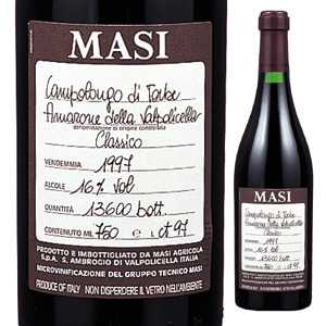 Campolongo di Torbe Amarone della Valpolicella Classico Masiマァジ （詳細はこちら）ヴェネト最大の名門「マァジ」の蔵出しバックヴィンテージが限定入荷。熟したチェリー、ジャムを想わせる濃厚な香り、チョコレートのニュアンスあり。優しいタンニンでバランスの取れた、力強さと優雅さを兼ね備えたワインです。余韻が大変長く、35年は熟成可能。750mlコルヴィーナ、ロンディネッラ、モリナーライタリア・ヴェネトアマローネ デッラ ヴァルポリチェッラ クラシコDOCG赤※ボトル画像はサンプルです。オールドヴィンテージのため若干デザインが異なることがございますので、ご了承ください。※取り寄せ商品のため完売の際はご容赦ください。他モールと在庫を共有しているため、在庫更新のタイミングにより、在庫切れの場合やむをえずキャンセルさせていただく場合もございますのでご了承ください。日欧商事株式会社　