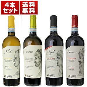 【送料無料】カンパーニャ歴史的産地ファレルノ デル マッシコの新星「ファットリア パガーノ」の重厚赤と樽熟白も楽しめる赤白4本セット ワインセット 赤白 (75...